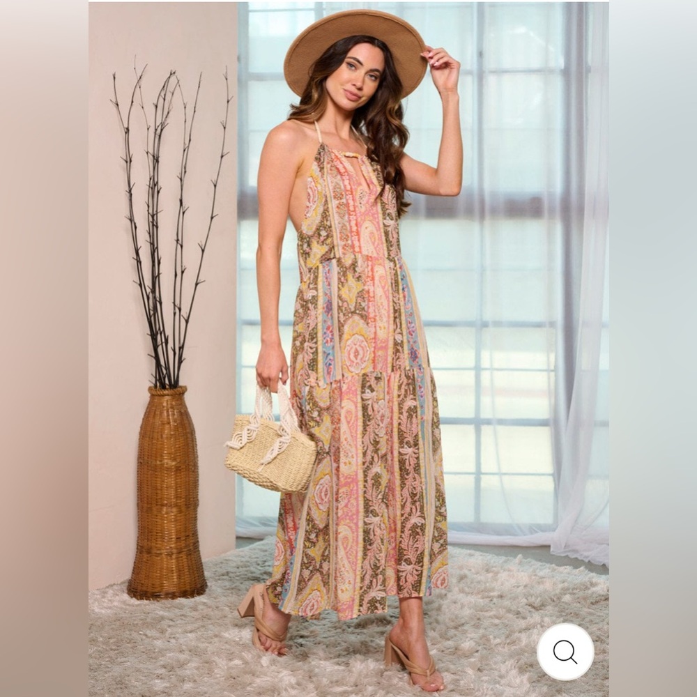 Bohemian Multicolor Maxi Dress